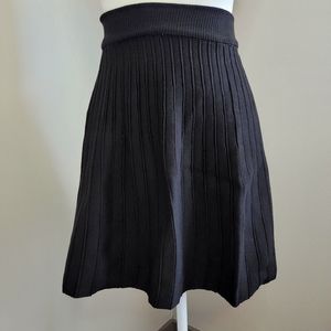 NWOT Black sweater/knit skirt - medium